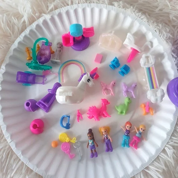 Polly Pocket Pinata Unicorn Party Set - Picture 5 of 8